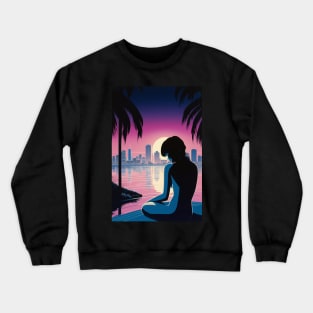 Miami Sunrise Crewneck Sweatshirt